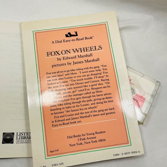 Fox On Wheels Book & Cassette Set By Edward Marshall & James Marshall - Picture 10 of 14
